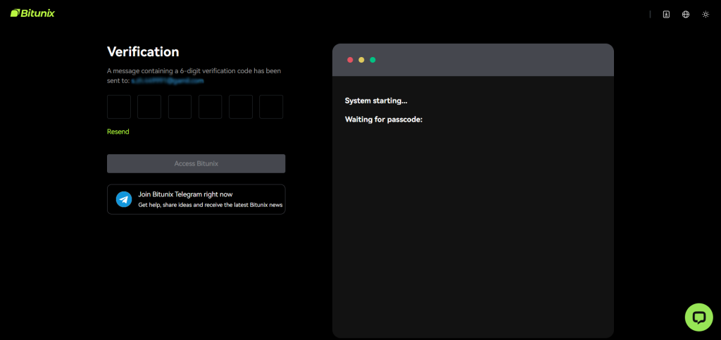 ثبت‌نام در صرافی بیت یونیکس