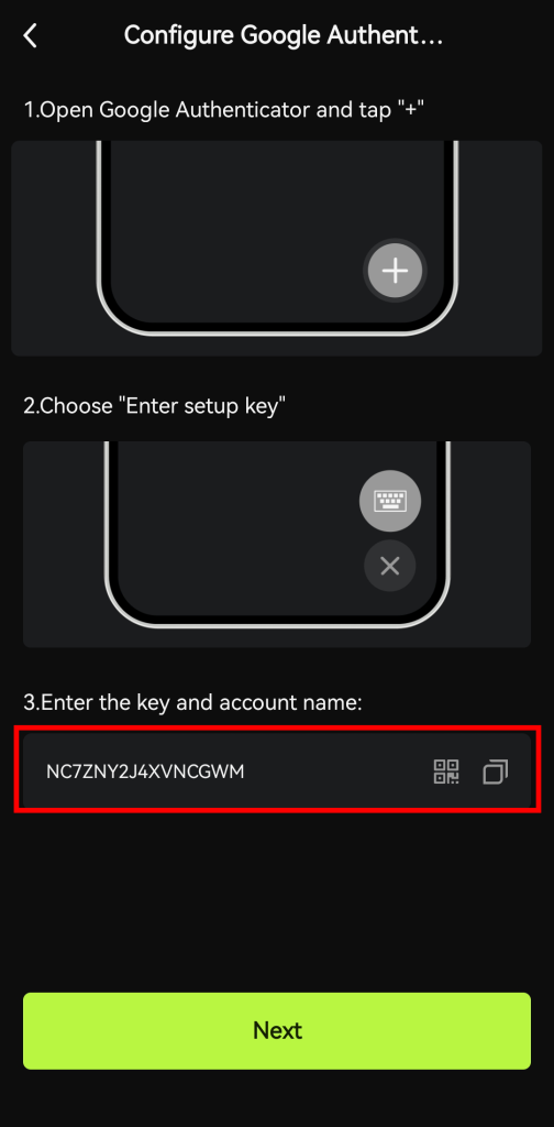 Google Authenticator در اپلیکیشن صرافی بیت یونیکس