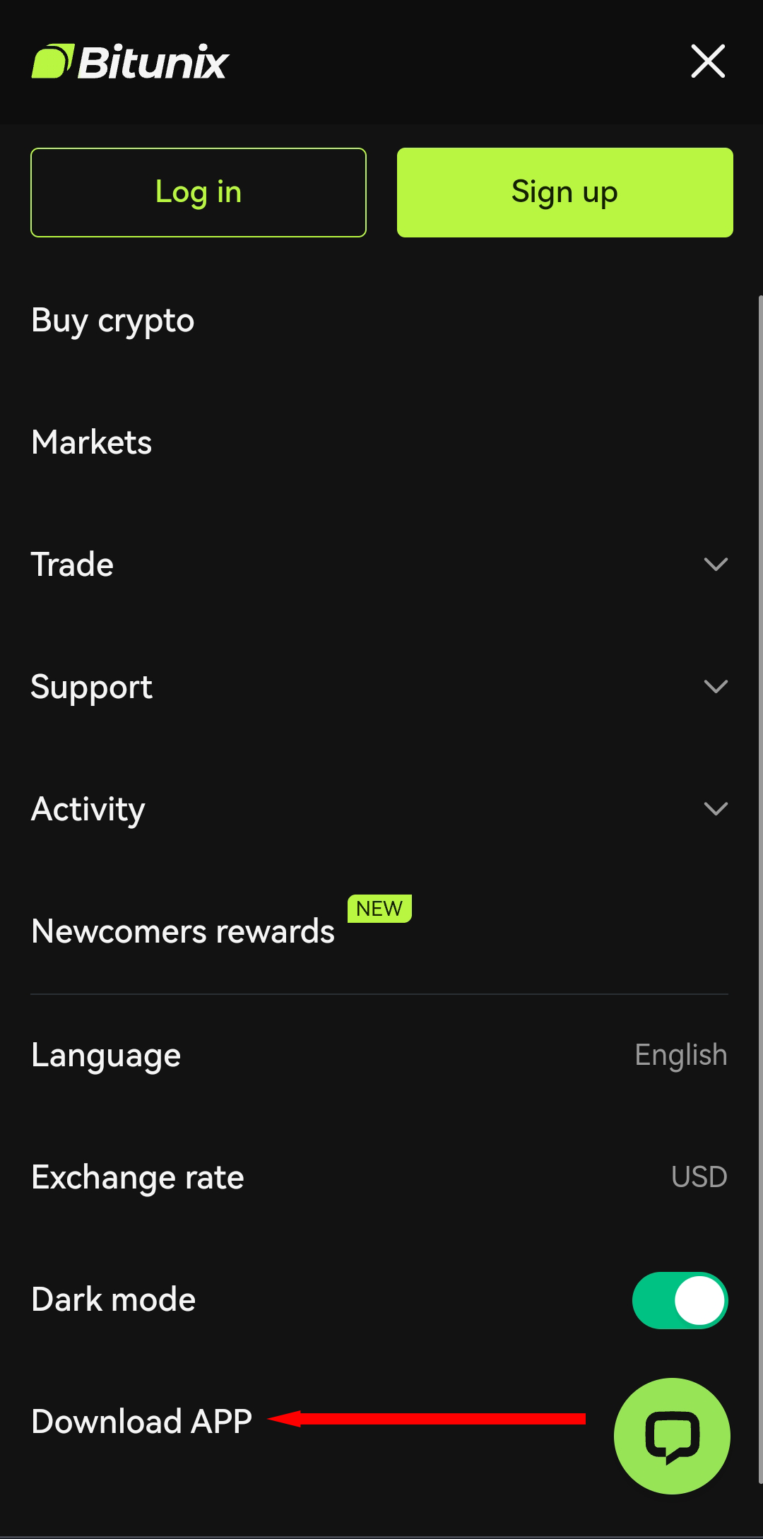 ثبت نام در اپلیکیشن موبایل صرافی بیت یونیکس
