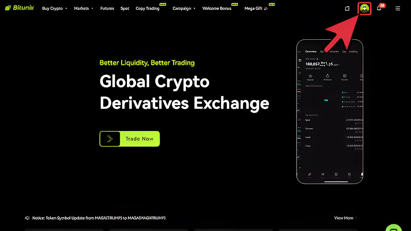 پیدا کردن UID در سایت صرافی بیت یونیکس